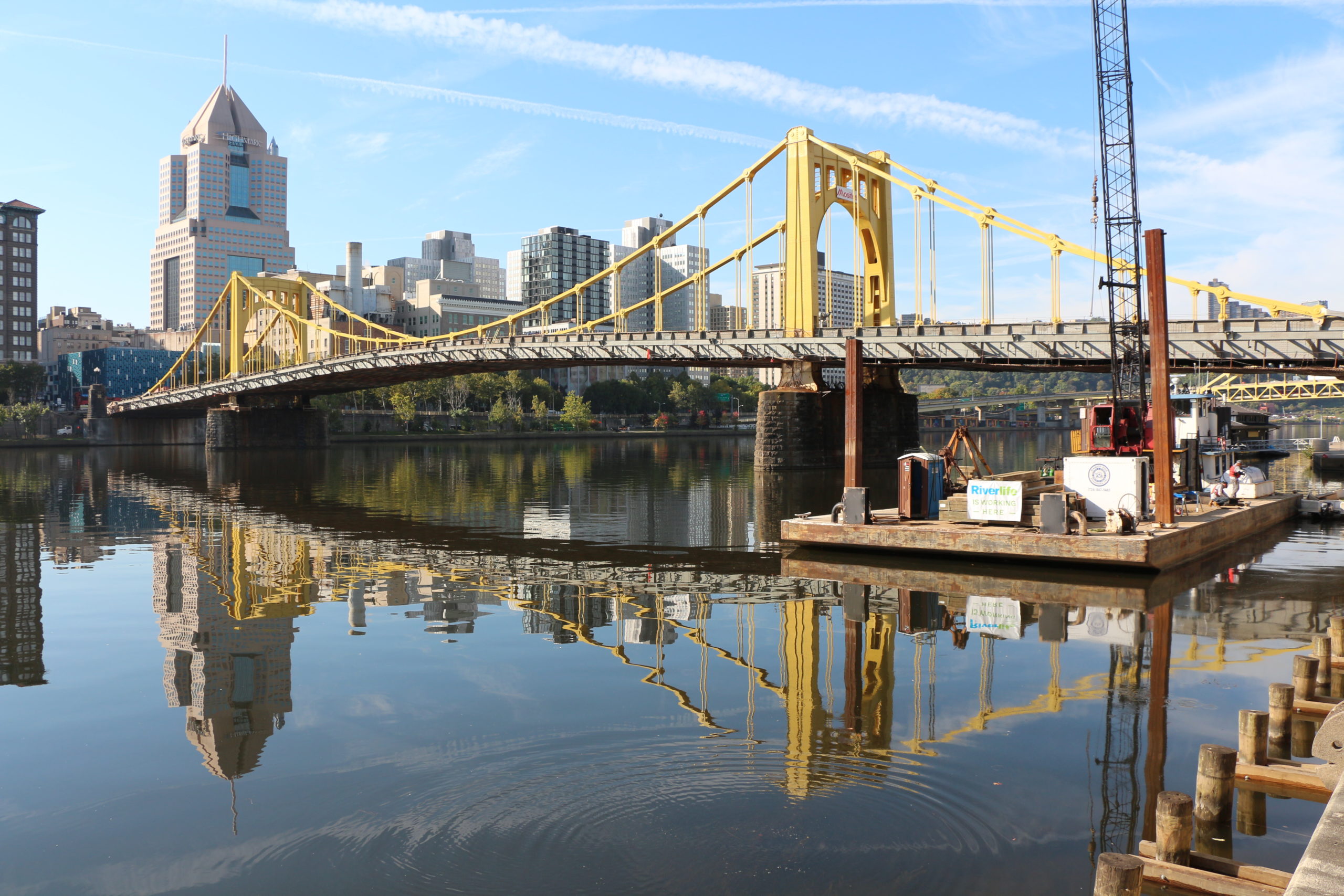 Roberto Clemente Bridge over the Allegheny River, Pittsburgh